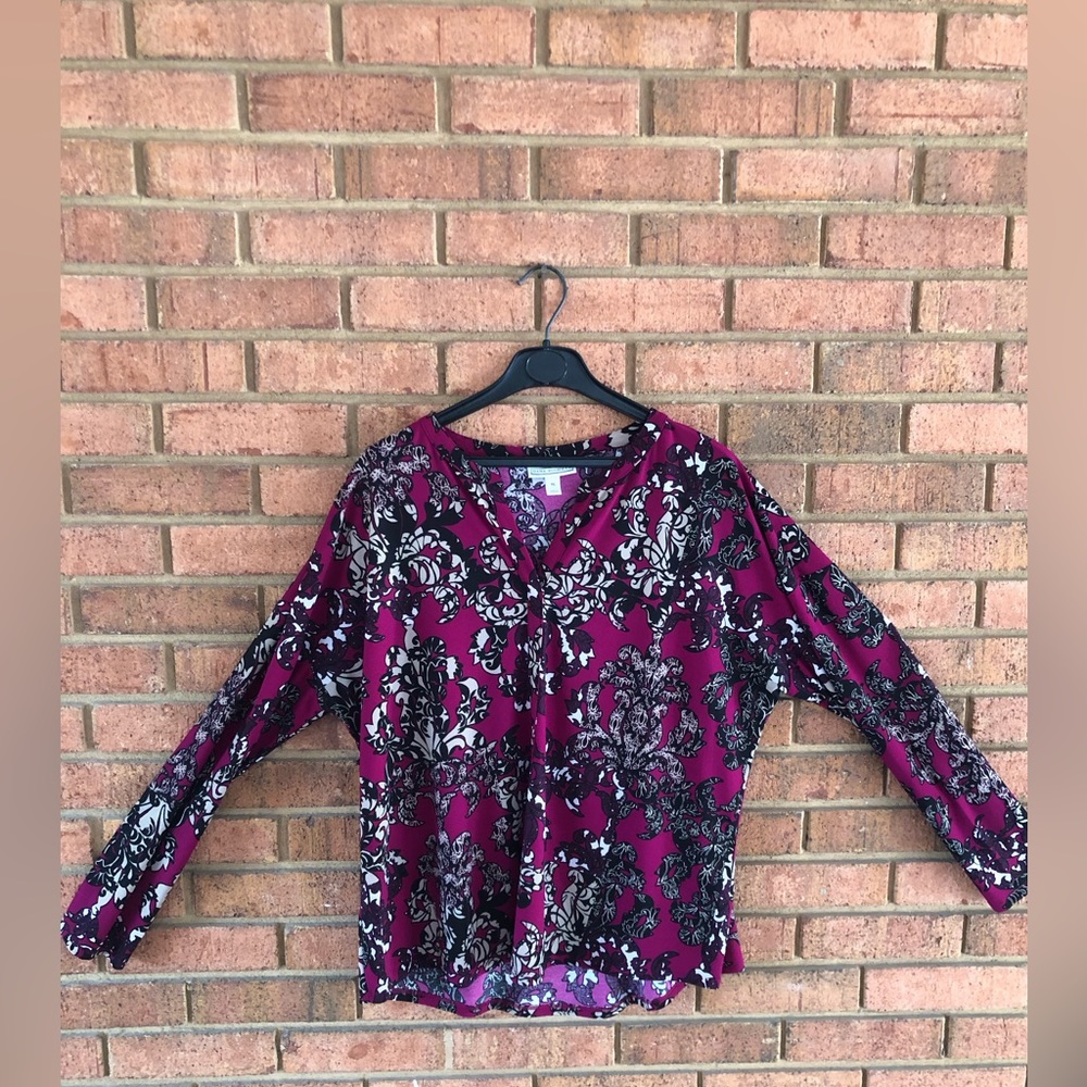 Dana Buchman XL long sleeve dressy top